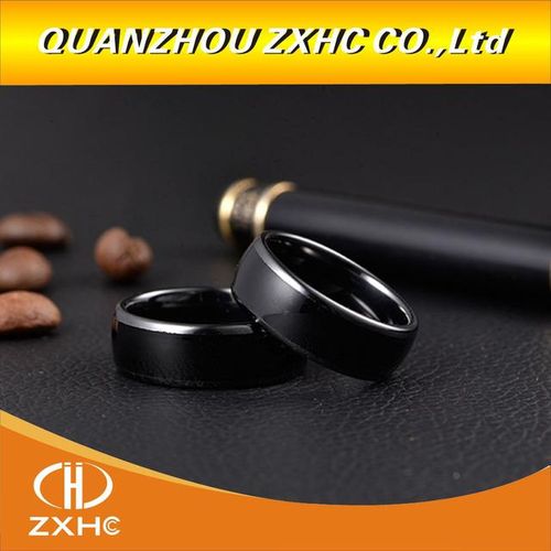 Black Ceramics Smart Finger Ring 125khz/13.56mhz Wear For Men Or Women