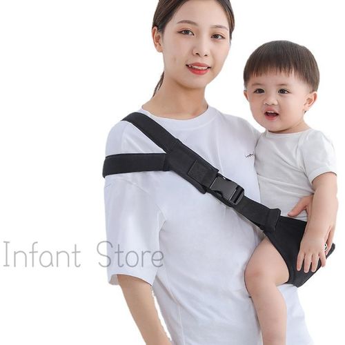 Adjustable Baby Sling Carrier Split Shoulder Carrier Soft Wrap Sling for