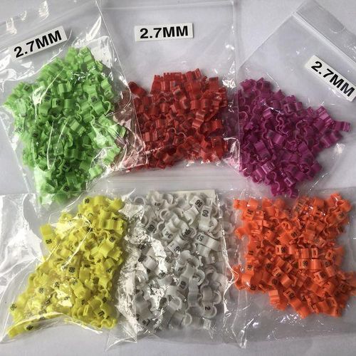 2.7mm 3mm 4mm 4.5mm 5mm 8mm 9mm 10mm 12mm 14mm Pigeon Foot Ring Plastic Bird Rings Dove Identification Ring 1-100