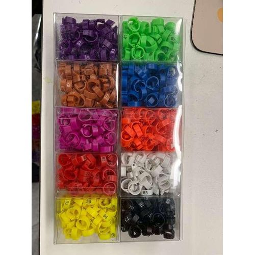2.7mm 3mm 4mm 4.5mm 5mm 8mm 9mm 10mm 12mm 14mm Pigeon Foot Ring Plastic Bird Rings Dove Identification Ring 1-100