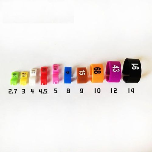 2.7mm 3mm 4mm 4.5mm 5mm 8mm 9mm 10mm 12mm 14mm Pigeon Foot Ring Plastic Bird Rings Dove Identification Ring 1-100