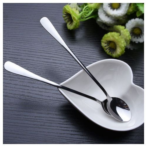 6pcs Long Handle Stainless Steel Tea Coffee Spoons Ice