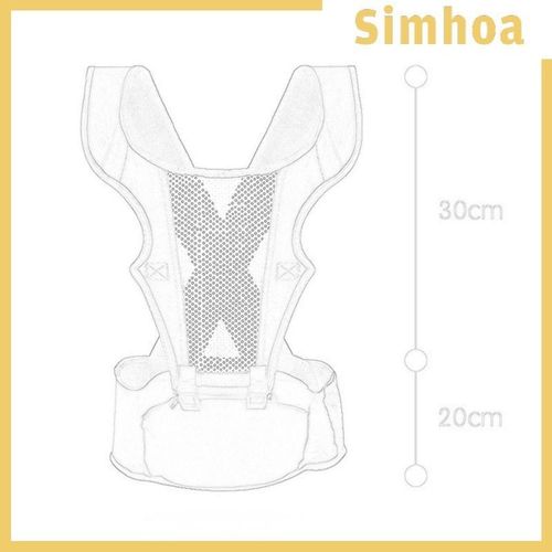 SIMHOA Baby Shoulder Carrier Ergonomic Baby Front Inward and Back Carry
