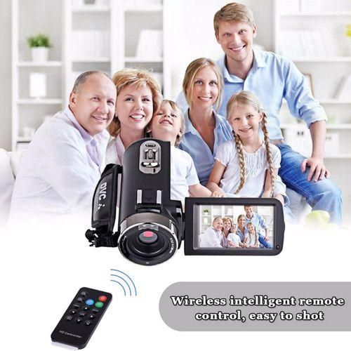 LEBAIQI 24 Megapixels 16X Zoom Full HD 19201080P Digital Video Camcorder Portable 270 Degree Rotation Touch Screen Camera With Nightshot Function. Remote Control And A Stereo Microphone DVR104H