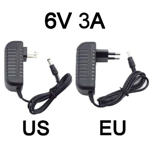 6v 3a 3000ma Ac 110v 220v To Dc 6v 3a Adapter Power Supply Converter Charger Switchled Transformer Charging For Cctv Camera