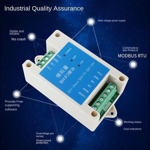 Analog Quantity Acquisition Module Modbus Voltage And Current Data Collected Input 4-20ma To Rs485 Watchdog