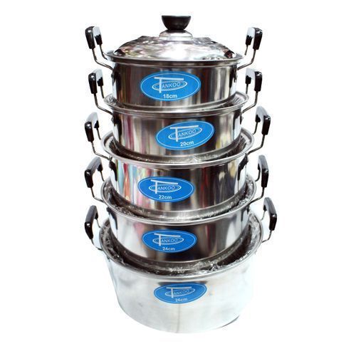 5 pc Serving Dishes, High Grade - Silver