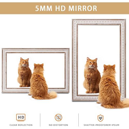 FAFA GLASS 50cm X 70cm Rectangular Wall Mounted Mirror  - Gold