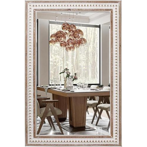 FAFA GLASS 50cm X 70cm Rectangular Wall Mounted Mirror  - Gold