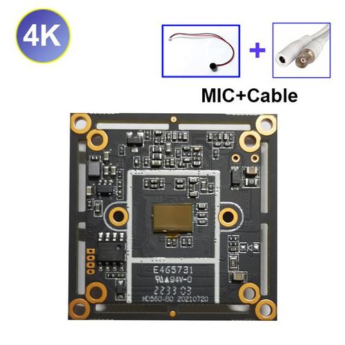 Camera Board 4k 8mp Audio Over Coaxial Tvi Ahd Cvi Analog Board Ir Cut Night Vision Cctv Security Camera Sound Full Hd