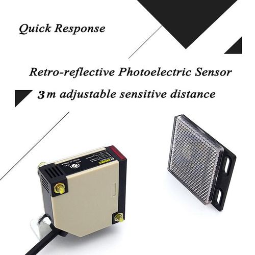 3m Detective Range Retro-Reflective Photoelectric Sensor Relay Output Photocell Switch Residental Home Gate Opener