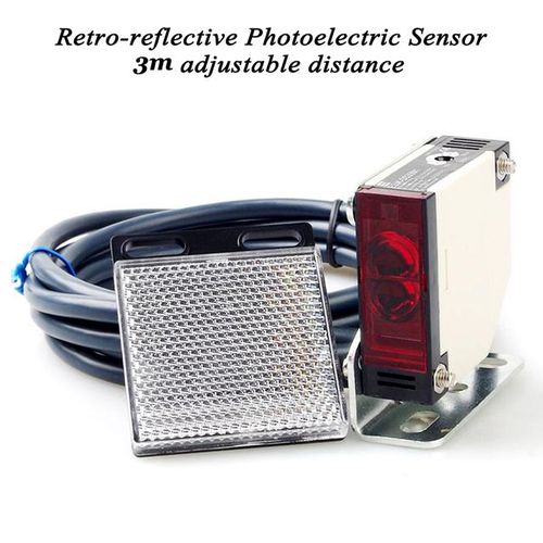 3m Detective Range Retro-Reflective Photoelectric Sensor Relay Output Photocell Switch Residental Home Gate Opener