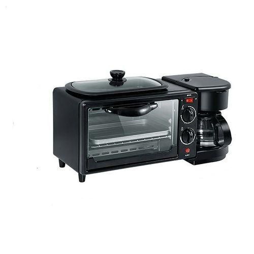 Home Breakfast Machine Maker Coffee Frying Pan Bread -Black