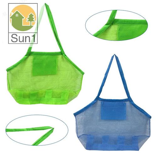 Sun1 Children Sand Away Protable Mesh Bag Kids Toys Storage Bags Swimming Large