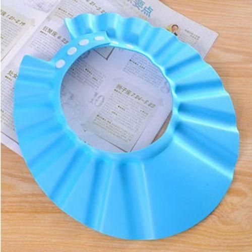 OR Shampoo Protective Cap For Baby Wash Hair Shield Children Bathing Shower Hat Blue