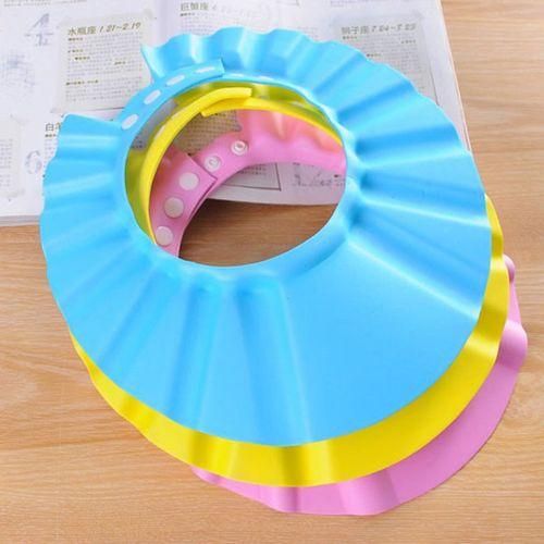 OR Shampoo Protective Cap For Baby Wash Hair Shield Children Bathing Shower Hat Blue