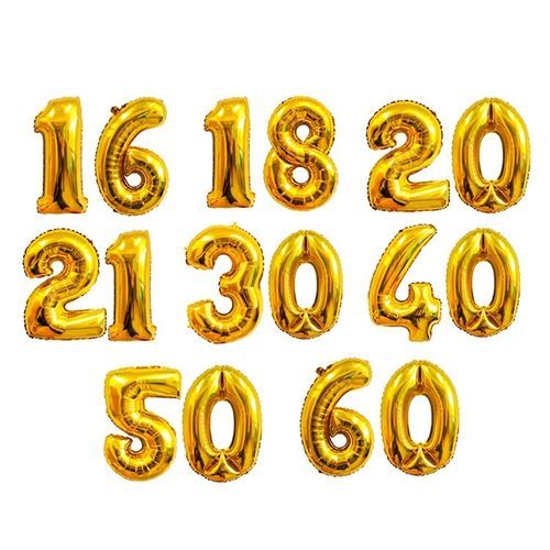 Random House 32 Inch Number Foil Balloons Digit Air Balloons Birthday Party, Wedding ,Event Supplies