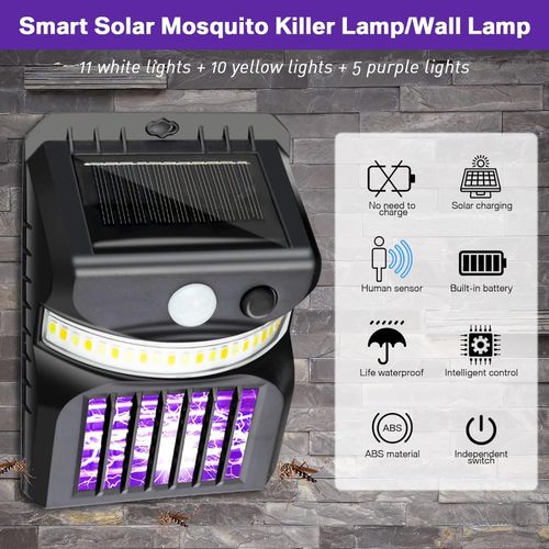 1 Pcs 2 In 1 IP65 Waterproof Mosquito Repellent Garden Wall Light With Motion Sensor