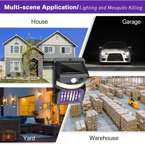 1 Pcs 2 In 1 IP65 Waterproof Mosquito Repellent Garden Wall Light With Motion Sensor