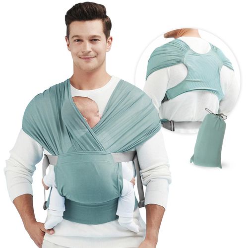 Lightweight Mesh Cloth Crossover Design Front Wrap Baby Carrier For Outdoor Breathable Baby Sling Hand Free Baby Carrier Sling Wrap For Newborn