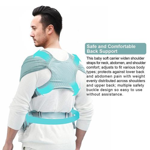 Lightweight Mesh Cloth Crossover Design Front Wrap Baby Carrier For Outdoor Breathable Baby Sling Hand Free Baby Carrier Sling Wrap For Newborn