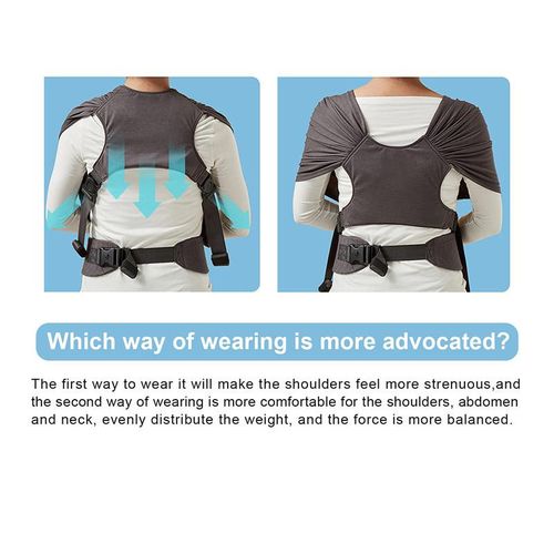 Lightweight Mesh Cloth Crossover Design Front Wrap Baby Carrier For Outdoor Breathable Baby Sling Hand Free Baby Carrier Sling Wrap For Newborn