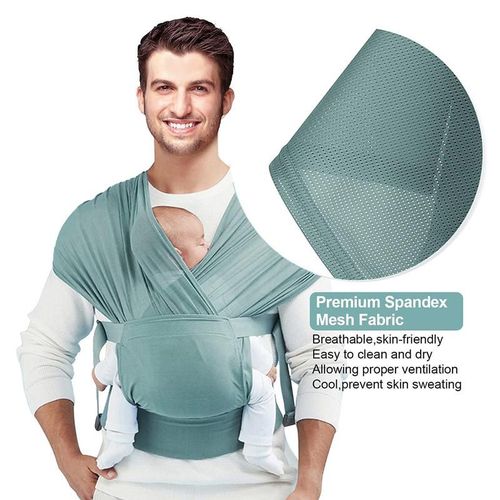 Lightweight Mesh Cloth Crossover Design Front Wrap Baby Carrier For Outdoor Breathable Baby Sling Hand Free Baby Carrier Sling Wrap For Newborn