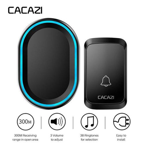 2019 New Wireless Doorbell 58 Chimes Door Ring Bell Led Calling Ac 100-240v 300m Range Eu Uk Au Plug Door Bell