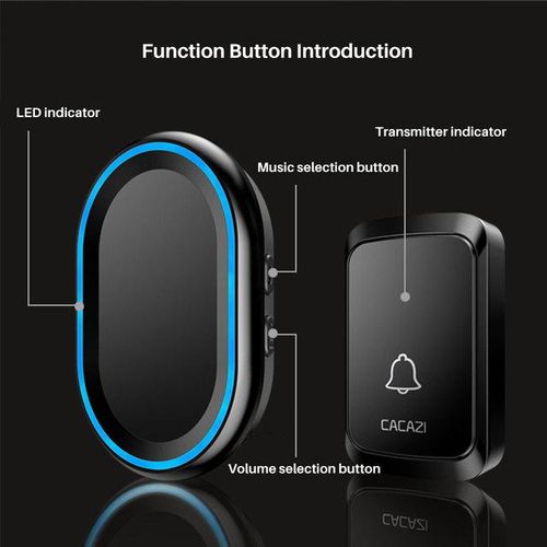 2019 New Wireless Doorbell 58 Chimes Door Ring Bell Led Calling Ac 100-240v 300m Range Eu Uk Au Plug Door Bell