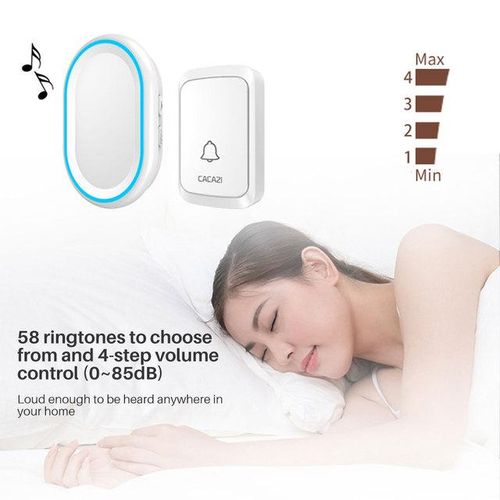 2019 New Wireless Doorbell 58 Chimes Door Ring Bell Led Calling Ac 100-240v 300m Range Eu Uk Au Plug Door Bell