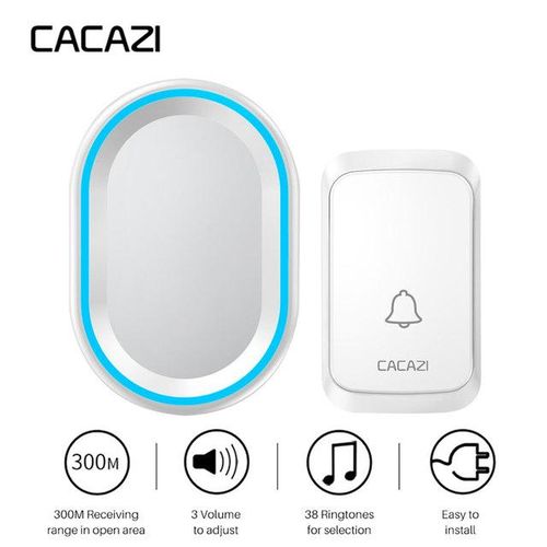 2019 New Wireless Doorbell 58 Chimes Door Ring Bell Led Calling Ac 100-240v 300m Range Eu Uk Au Plug Door Bell