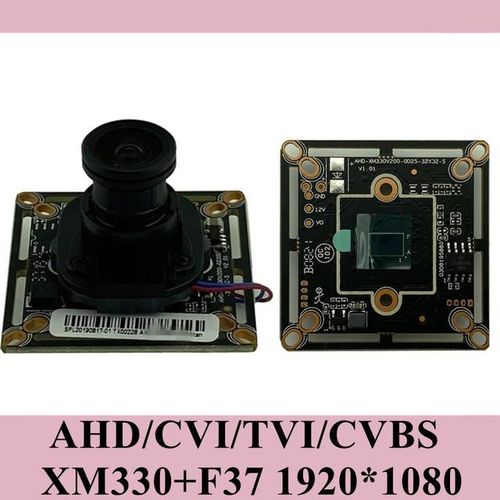 1920*1080 1080 2.0mp Ahd Camera Module Board Xm330f37 M12 Lens Ircut 38*38mm Utc Bnc Dc 12v Cctv Security Surveillance