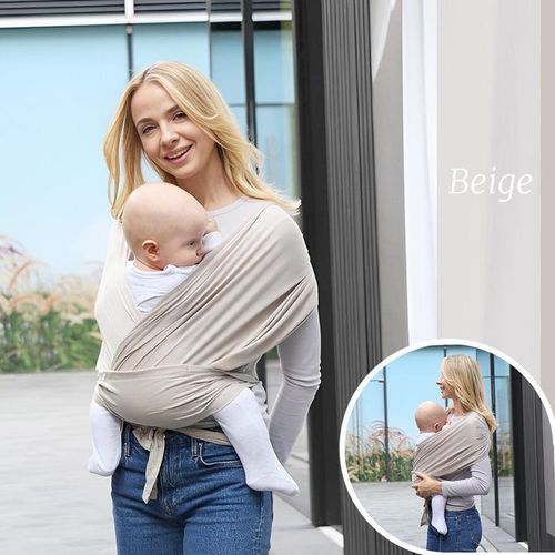 New Arrival X-Style Baby Sling Easy Front Baby Carrier For Newborns Multi-Functional Baby Carrier For Travel (Beige)