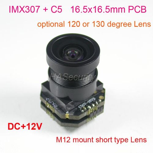 12v Ahd-H 1080p Or Cvbs 1/2.8" Starvis Imx307 Cmos C5 Mainchip Camera Board Module M12 Lens