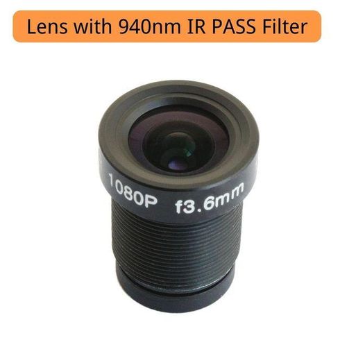 940nm Ir Pass Lens Fixed Focus Cctv Security M12 Lens For Night Vision 2.1/2.8/3.6/6/8/12mm Lens Optional