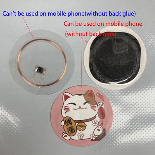 Anti-Interference 13.56mhz Fuid Writable Rewritable Copper Coil Keyfob Ultra-Thin Cell Phone Access