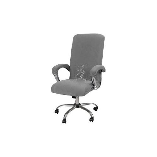 One-piece pattern computer swivel chair cover back Fluorescent - Grey