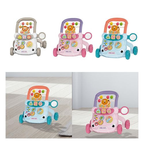 Baby Push Walking Toy Multifunctional Educational For Gray
