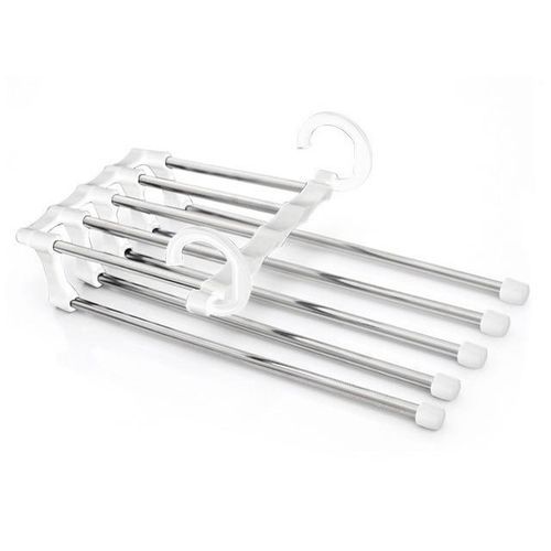 5 In1 Multi-functional Trousers/Pants Hanger Rack-White.