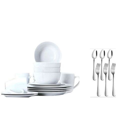 Dinner Set of 18 pieces - White