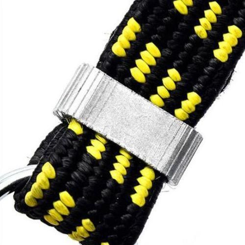 Stretch Elastic Bikes Luggage Hanging Rope Belts Strap With Yellow 1m