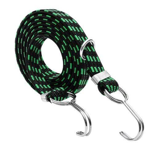 Stretch Elastic Bikes Luggage Hanging Rope Belts Strap With Green 1m
