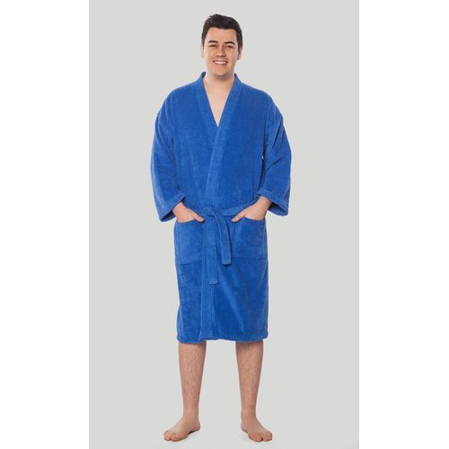 Cotton Bathrobe - Blue