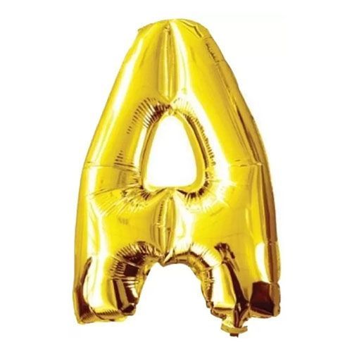 New 35cm Height Letter (A) Balloon for Birthday  Parties, Wedding Parties - Gold