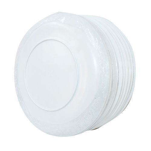 12 Pieces Melamine Dinner Plates - White