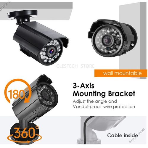 4in1 Xvi Control Ahd Mini Cctv Camera 1080p 720p All Full 2.0mp Digital Ir Night Vision Outdoor Waterproof Ip66 Bracket