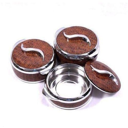 3Pc Set 1.5/2/2.5 L Food Warmer Thermal Insulation Hot Pot Casserole Lunch Boxes - Multicolors