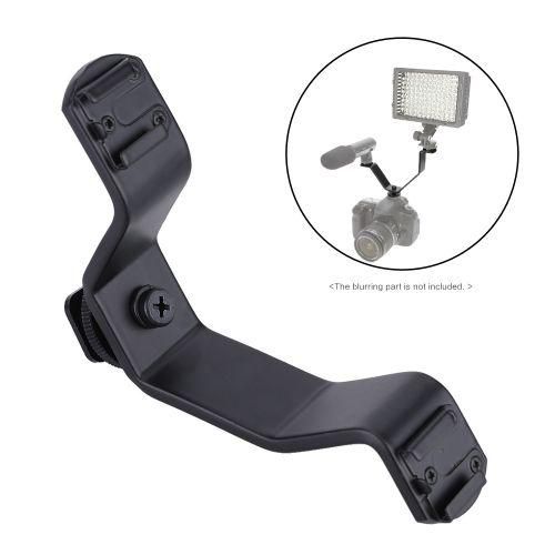 Triple Hot Shoe V Mount Bracket For Video Lights Microphones