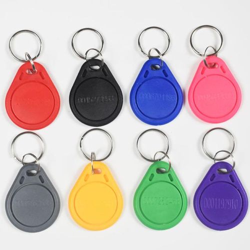 100pcs/lot 125khz Tk4100 Keytag Keyfobs Ring Proximity Abs Id Key Tags For Access Control Attendence