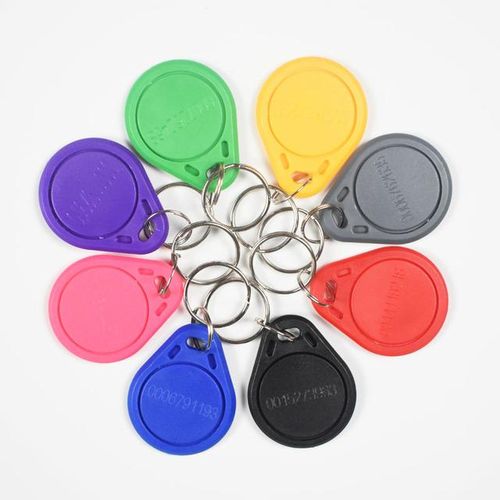 100pcs/lot 125khz Tk4100 Keytag Keyfobs Ring Proximity Abs Id Key Tags For Access Control Attendence